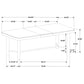 Arini 104-inch Extension Leaf Dining Table Sand Wash