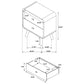 Robyn 5-piece California King Bedroom Set Light Ash