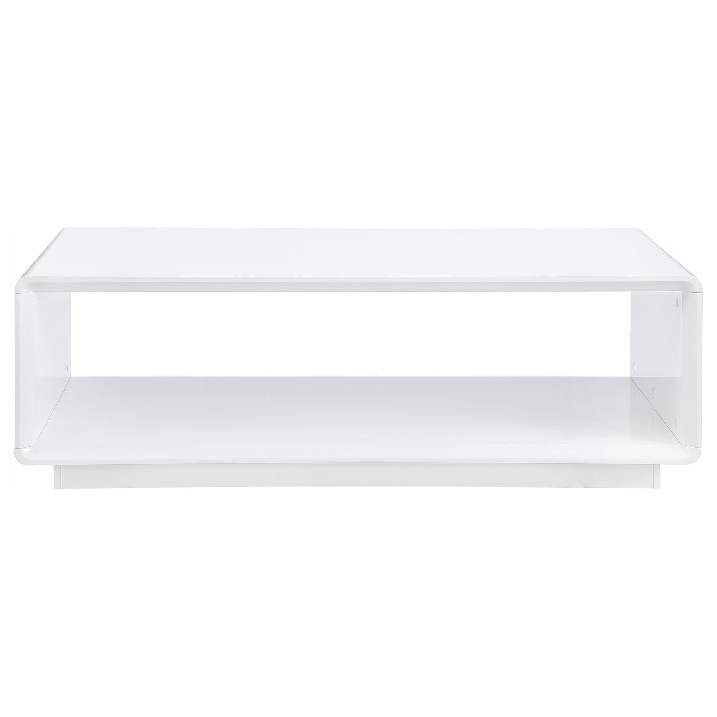 Paseo 2-piece Coffee and End Table Set White High Gloss