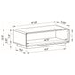 Paseo 2-piece Coffee and End Table Set White High Gloss