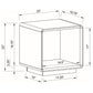 Paseo 2-piece Coffee and End Table Set White High Gloss