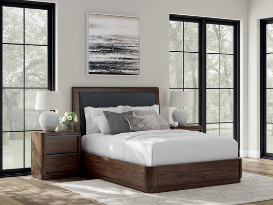 Dilenno Queen Upholstered Panel Bed