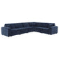Atlantic 6-piece Upholstered Modular Sectional Sofa Blue